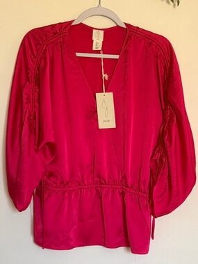 Joie Fushia Dolman Blouse